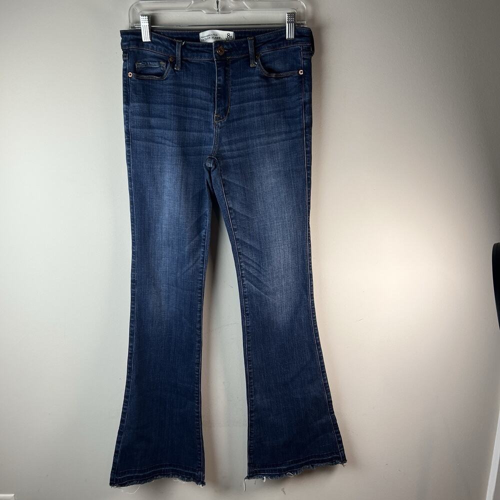 Abercrombie & Fitch Jeans Womens 8R Skinny Flare Leg Raw Hem 29x34